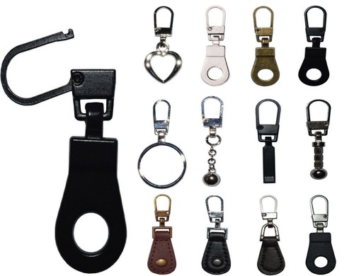 Metal zip puller zipper - metal,