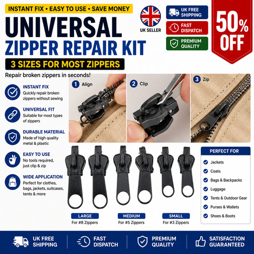 Universal instant zipper - instant,