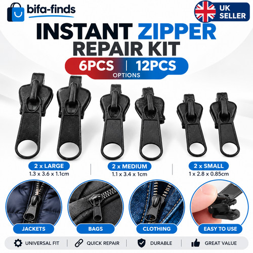 12pcs universal zipper - 6/12pcs,