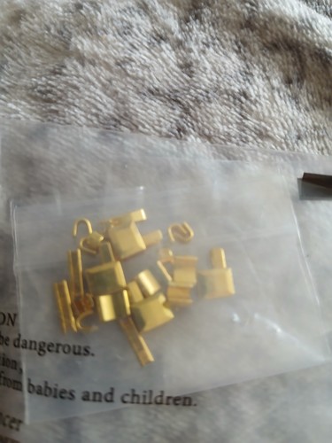 Gold coloured zip repair - gold,